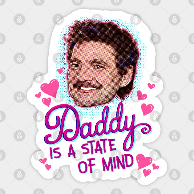 Pedro Pascal Daddy State of Mind Sticker by HelloHarlot